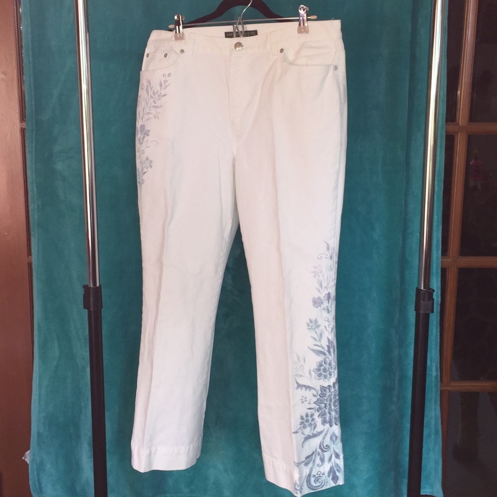 Lauren Jeans co. white jeans